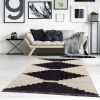 Amanda Black & Ivory Modern Area Rug