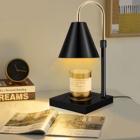 Candle Warmer Lamp with Timer, Dimmable and Adjustable Height, Wooden Base