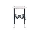 Taigi 3Pc Pack Chair & Table; Gray Velvet & Black