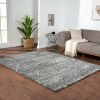 Sophie Talas Trellis Area Rug in Grey and Cream