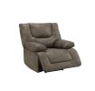 Harumi Recliner (Power Motion); Gray Leather-Aire YJ