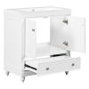 30" Bathroom Vanity with Sink;  Combo;  Cabinet with Doors and Drawer;  Solid Frame and MDF Board;  White