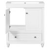 30" Bathroom Vanity with Sink;  Combo;  Cabinet with Doors and Drawer;  Solid Frame and MDF Board;  White