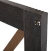 Set of 2 Nightstand, Bedside Furniture with X-Shaped Door, Bedroom End Table,Deep Gray