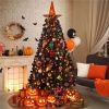 4.5 Pre-lit Flocked Christmas Tree with Warm Lights, Frosted White