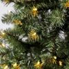 6.5 ft Pre-Lit Madison Pine Black Artificial Christmas Tree, Clear Incandescent Lights