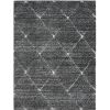 Sophie Talas Trellis Area Rug in Grey and Cream