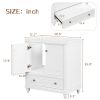 30" Bathroom Vanity with Sink;  Combo;  Cabinet with Doors and Drawer;  Solid Frame and MDF Board;  White