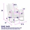 [Video] Welike 27.5 "W Modern Accent High Back Living Room Casual Armchair Rocker with One Lumbar Pillow, Two Side Pockets.