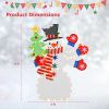 4FT Christmas Snowman Decoration with Waving Hand and 140 LED Lights