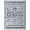 Fallon Blue/Charcoal/Grey/Ivory Area Rug 5x8