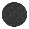 Large 31.5 Inch 3D Printed Round Vortex Illusion Areas Rug, Carpet Floor Door Mat Anti-Slip for Living Room Bedroom Office Black