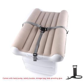 Portable Baby And Children's Long-distance Bus, High-speed Rail, Airplane, Travel Inflatable Bed (Option: Grey-Hand pumps)