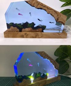 3D Creative Small Night Lamp Marine Animal Whale Resin (Option: Regular-Style 2)