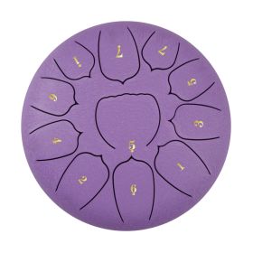 10-inch 11-tone Hollow Drum Musical Instrument (Option: Tone Fumigating Purple)