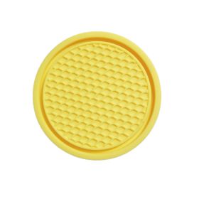 Cross-border Car Coaster A Large Number Of Spot Car PVC Heat Insulation Non-slip Mat Car Water Cup Mat (Option: Yellow-1PC)