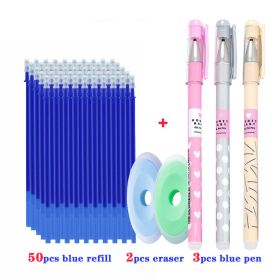 Cartoon Erasable Grinding Magic Erasable Gel Pen (Option: Suit-Blue Suit 3)