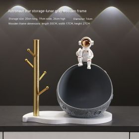 Astronaut Entrance Key Storage Living Room Home Ornaments (Option: Light Gray Storage Rack)