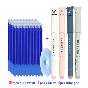 Cartoon Erasable Grinding Magic Erasable Gel Pen (Option: Suit-Blue Suit 4)