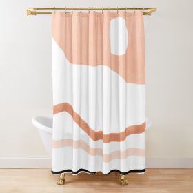 Sage Green Watercolor Ombre Shower Curtain Bathroom Fabric (Option: 3 W90xH180cm)