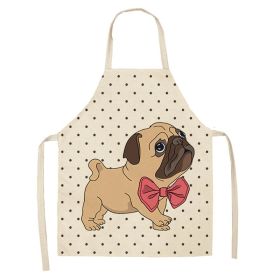 Cartoon Puppy Sleeveless Apron Home Daily Use (Option: W 02510-68x55cm)