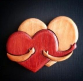 Valentine's Day Wooden Love Artware Decorations Ornaments (Option: D Style)