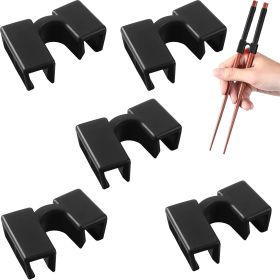 Reusable Chopstick Helpers Training Chinese Chopsticks (Option: Black 5PCS)