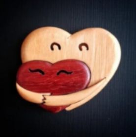 Valentine's Day Wooden Love Artware Decorations Ornaments (Option: B Style)