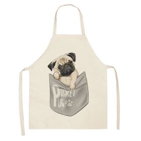 Cartoon Puppy Sleeveless Apron Home Daily Use (Option: W 02524-68x55cm)