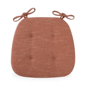 Four Seasons Universal Non-slip Linen Cushion Home (Option: Sunset Orange-Horseshoe)