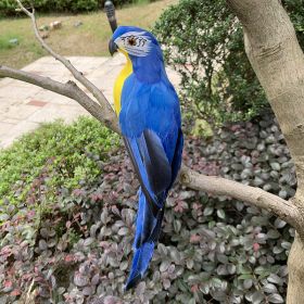 Simulation Animal Parrot Tree Landscaping Decoration (Option: 35CM Blue Parrot)