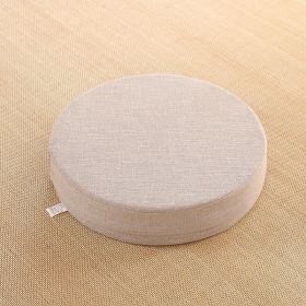 Putuan Mat Tatami Mat Floor Mat Lazy Cloth Balcony (Option: Beige-Diameter 40cm Thickness 6cm)