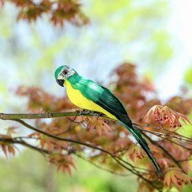 Simulation Animal Parrot Tree Landscaping Decoration (Option: 25CM Green Parrot)