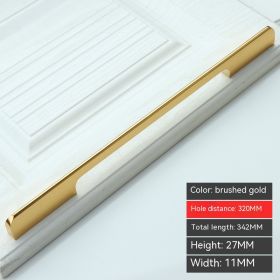 Modern Minimalist Aluminum Alloy Door Handle (Option: 320 Hole Spacing)