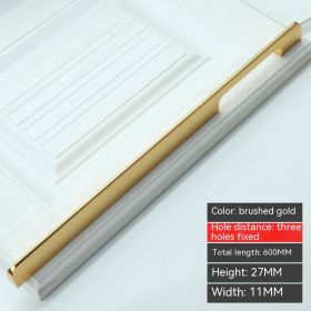 Modern Minimalist Aluminum Alloy Door Handle (Option: 600 Long 832 Brushed Gold)