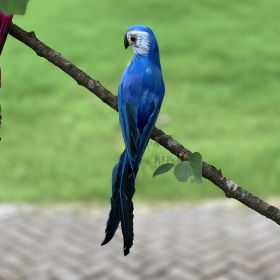 Simulation Animal Parrot Tree Landscaping Decoration (Option: 25CM Blue Parrot)