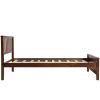 Twin Size Wood Platform Bed with Headboard,Footboard and Wood Slat Support