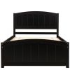 Wood Platform Bed with Headboard,Footboard and Wood Slat Support