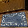 Home Decor Coastal Bordered Coral Reef Indoor/Outdoor Accent Rug