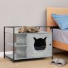 The 2-in-1 Hidden Cat Washroom And Side Table Furniture Cabinet