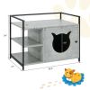 The 2-in-1 Hidden Cat Washroom And Side Table Furniture Cabinet