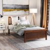 Twin Size Wood Platform Bed with Headboard,Footboard and Wood Slat Support