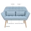 50 "width Loveseat sofa - Ergonomic with pillow