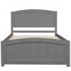 Wood Platform Bed with Headboard,Footboard and Wood Slat Support