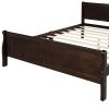 Full Size Wood Platform Bed with Headboard and Wooden Slat Support