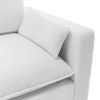 3 Seat Sofa with Removable Back and Seat Cushions and 2 pillows,Teddy Fabric Couch for Living Room, Office, Apartment