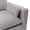 3 Seat Sofa with Removable Back and Seat Cushions and 2 pillows,Teddy Fabric Couch for Living Room, Office, Apartment