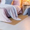 Fluffy Bedroom Rug 4' x 2.6' Anti-Skid Shaggy Area Rug Decorative Floor Carpet Mat