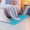 Fluffy Bedroom Rug 4' x 2.6' Anti-Skid Shaggy Area Rug Decorative Floor Carpet Mat