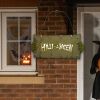 Halloween Sign for Front Door Welcome Sign Home Party Outdoor Wall Decor